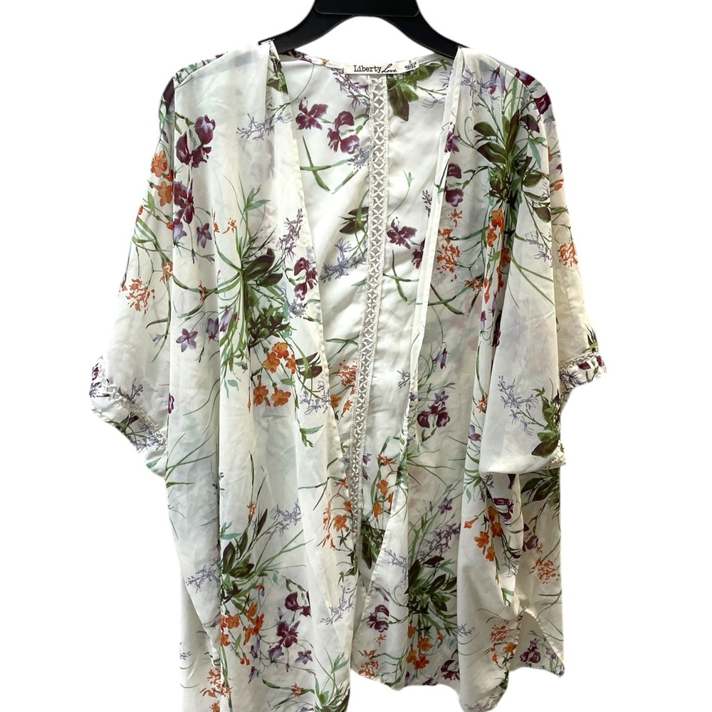 Liberty love Floral Kimono Top - Multicolor ladies sz S
